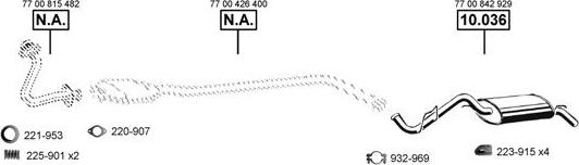 Asmet RE100330 - Система випуску ОГ autocars.com.ua