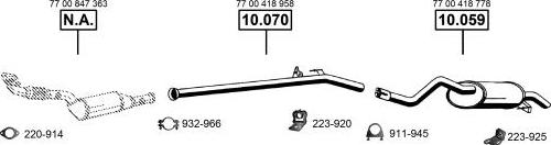 Asmet RE100350 - Система випуску ОГ autocars.com.ua