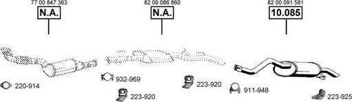 Asmet RE100360 - Система випуску ОГ autocars.com.ua