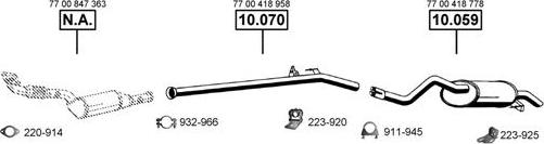 Asmet RE100365 - Система випуску ОГ autocars.com.ua