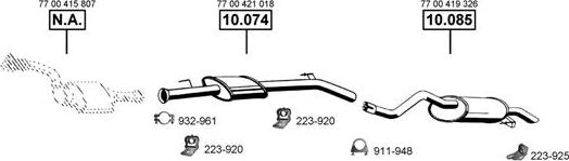 Asmet RE100405 - Система випуску ОГ autocars.com.ua