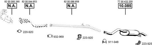 Asmet RE100450 - Система випуску ОГ autocars.com.ua