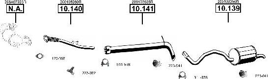 Asmet RE100580 - Система випуску ОГ autocars.com.ua