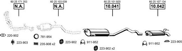 Asmet RE100810 - Система випуску ОГ autocars.com.ua