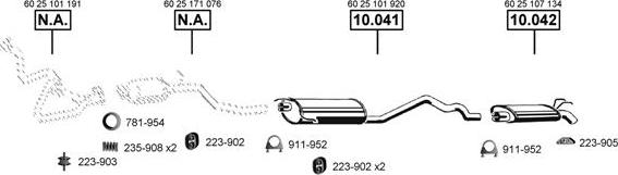 Asmet RE100820 - Система випуску ОГ autocars.com.ua