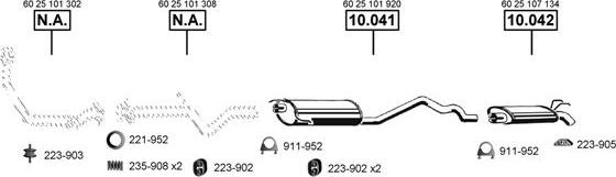 Asmet RE100840 - Система випуску ОГ autocars.com.ua