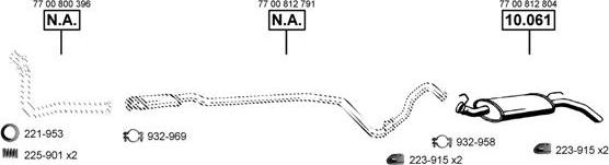 Asmet RE101425 - Система випуску ОГ autocars.com.ua