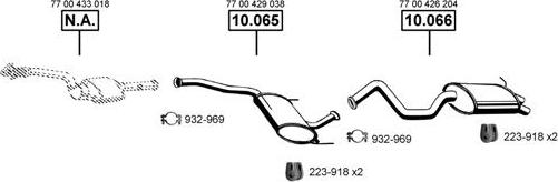 Asmet RE101810 - Система випуску ОГ autocars.com.ua