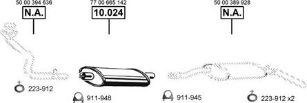 Asmet RE102100 - Система випуску ОГ autocars.com.ua