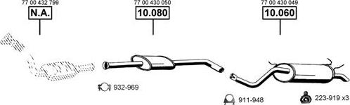 Asmet RE102310 - Система випуску ОГ autocars.com.ua