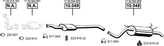 Asmet RE102370 - Система випуску ОГ autocars.com.ua