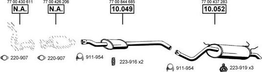 Asmet RE102410 - Система випуску ОГ autocars.com.ua