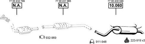 Asmet RE102430 - Система випуску ОГ autocars.com.ua