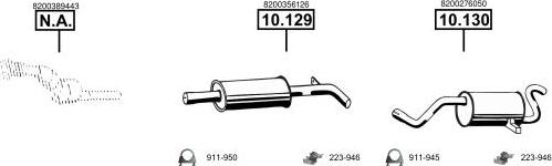 Asmet RE102700 - Система випуску ОГ autocars.com.ua