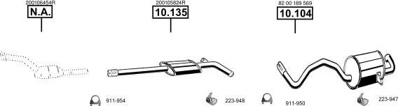 Asmet RE103000 - Система випуску ОГ autocars.com.ua