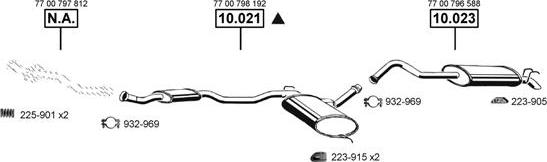 Asmet RE104510 - Система випуску ОГ autocars.com.ua