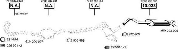 Asmet RE104515 - Система випуску ОГ autocars.com.ua