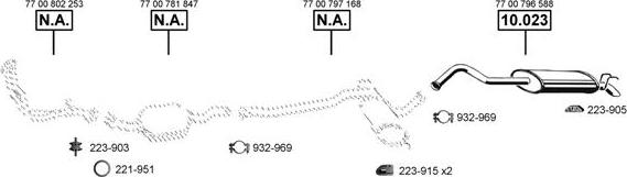 Asmet RE104560 - Система випуску ОГ autocars.com.ua