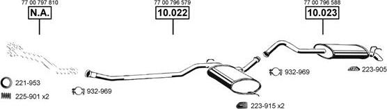 Asmet RE104570 - Система випуску ОГ autocars.com.ua