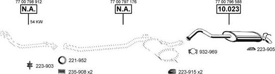 Asmet RE104580 - Система випуску ОГ autocars.com.ua