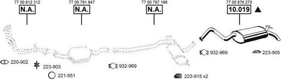 Asmet RE104660 - Система випуску ОГ autocars.com.ua