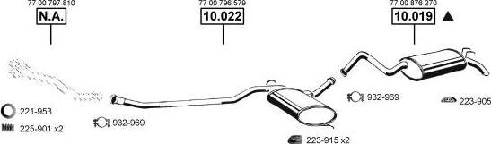 Asmet RE104700 - Система випуску ОГ autocars.com.ua
