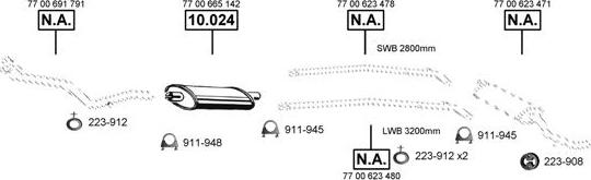 Asmet RE105500 - Система випуску ОГ autocars.com.ua