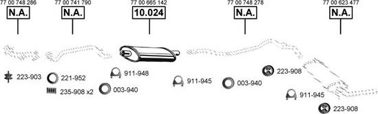 Asmet RE105520 - Система випуску ОГ autocars.com.ua