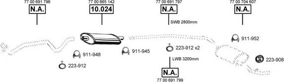 Asmet RE105600 - Система випуску ОГ autocars.com.ua