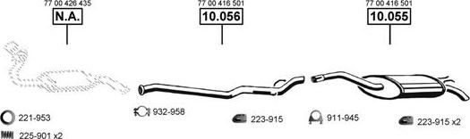 Asmet RE105800 - Система випуску ОГ autocars.com.ua