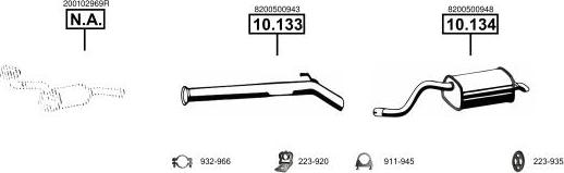 Asmet RE105900 - Система випуску ОГ autocars.com.ua