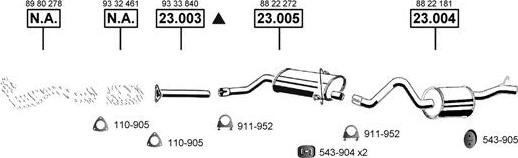 Asmet SA230870 - Система випуску ОГ autocars.com.ua
