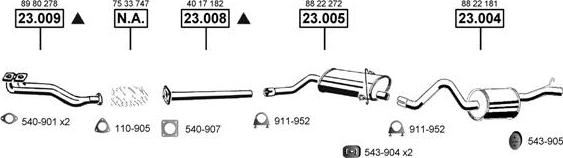 Asmet SA230880 - Система випуску ОГ autocars.com.ua