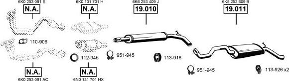 Asmet SE190630 - Система випуску ОГ autocars.com.ua