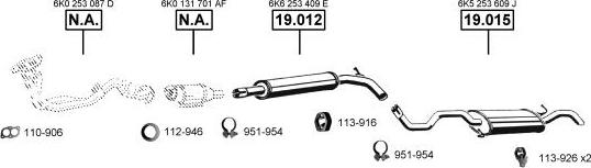 Asmet SE190660 - Система выпуска ОГ avtokuzovplus.com.ua