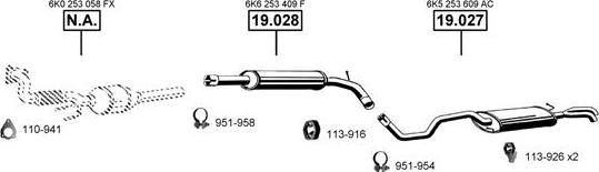 Asmet SE190890 - Система випуску ОГ autocars.com.ua