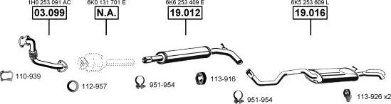 Asmet SE191158 - Система випуску ОГ autocars.com.ua