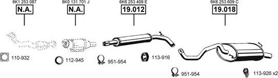 Asmet SE191555 - Система випуску ОГ autocars.com.ua