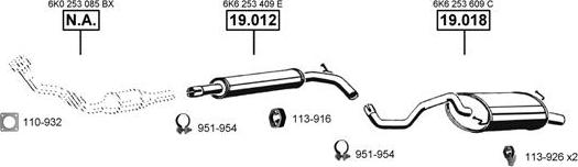 Asmet SE191560 - Система випуску ОГ autocars.com.ua