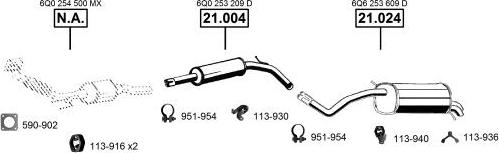 Asmet SE191745 - Система випуску ОГ autocars.com.ua