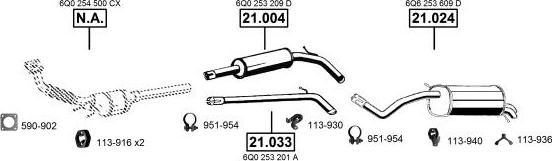 Asmet SE191790 - Система випуску ОГ autocars.com.ua