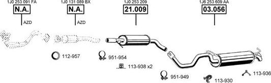 Asmet SE192035 - Система випуску ОГ autocars.com.ua