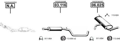 Asmet SE192040 - Система випуску ОГ autocars.com.ua