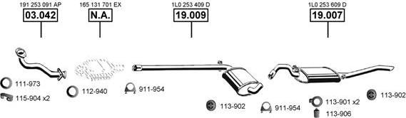 Asmet SE193215 - Система випуску ОГ autocars.com.ua