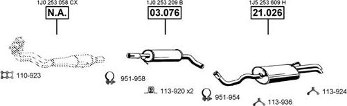 Asmet SE193260 - Система випуску ОГ autocars.com.ua