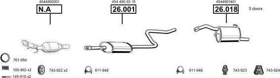 Asmet SM500470 - Система випуску ОГ autocars.com.ua
