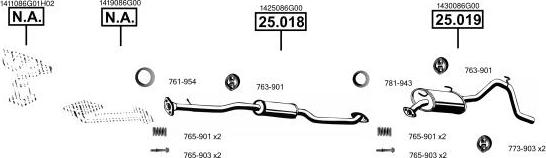 Asmet SU250530 - Система випуску ОГ autocars.com.ua