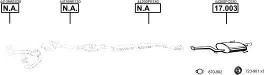 Asmet SU400310 - Система випуску ОГ autocars.com.ua