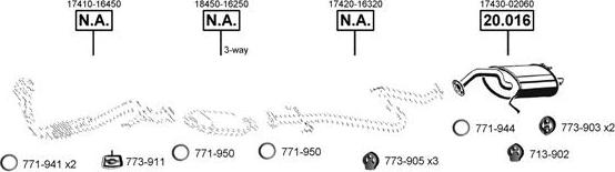 Asmet TO201605 - Система випуску ОГ autocars.com.ua