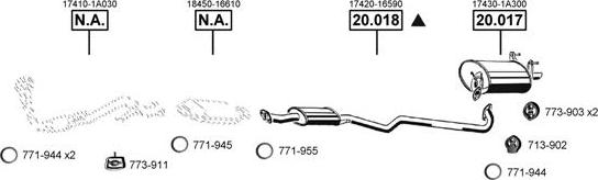 Asmet TO201660 - Система випуску ОГ autocars.com.ua